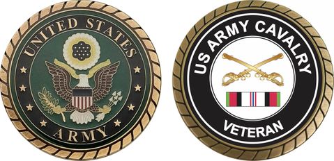 Army Cavalry Afghanistan Challenge Coin