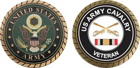 Army Cavalry Corps Iraq Veteran Challenge Coin