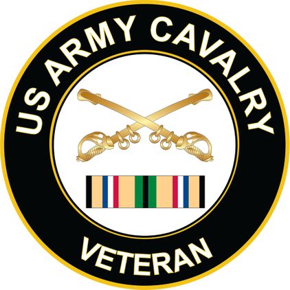 Army Cavalry Gulf War Veteran Decal