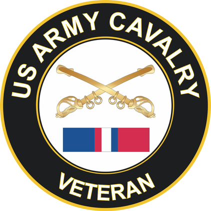 Army Cavalry Kosovo Veteran Decal
