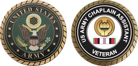 Army Chaplain Assistant Afghanistan Challenge Coin