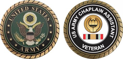 Army Chaplain Assistant Iraq Veteran Challenge Coin