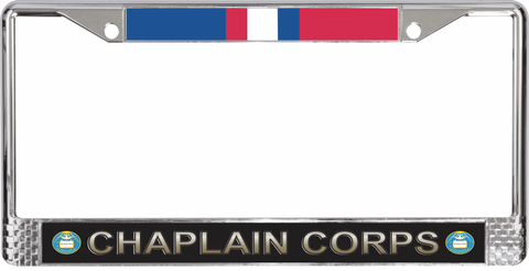 Army Chaplain Corps Kosovo Veteran License Plate Frame