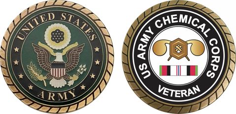 Army Chemical Corps Afghanistan Challenge Coin