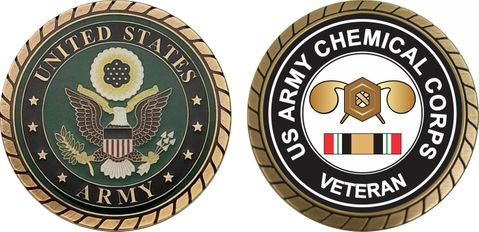 Army Chemical Corps Iraq Veteran Challenge Coin