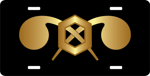 Army Chemical Corps License Plate