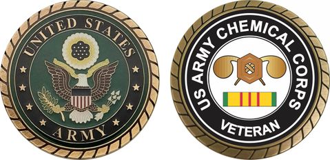Army Chemical Corps Vietnam Veteran Challenge Coin