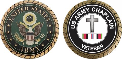 Army Christian Chaplain Afghanistan Challenge Coin