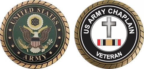 Army Christian Chaplain Corps Iraq Veteran Challenge Coin