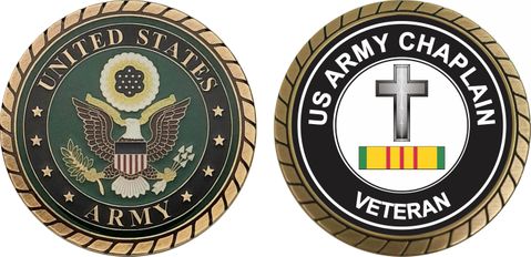 Army Christian Chaplain Corps Vietnam Veteran Challenge Coin
