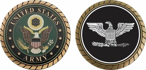 Army Colonel Rank Challenge Coin