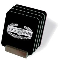 Army Combat Action Badge 1st Award Coasters - Set of 4