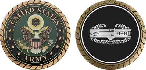 Army Combat Action Badge 1st Award Challenge Coin