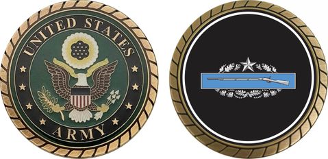 Army Combat Infantry Badge 2nd Award Challenge Coin
