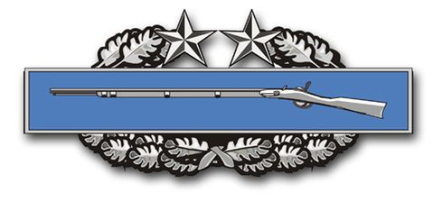 Army Combat Infantry Badge 3rd Award  Vinyl Sticker