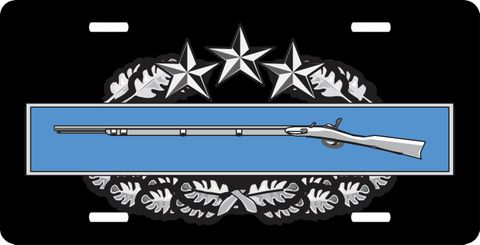 Army Combat Infantry Badge 4th Award  License Plate