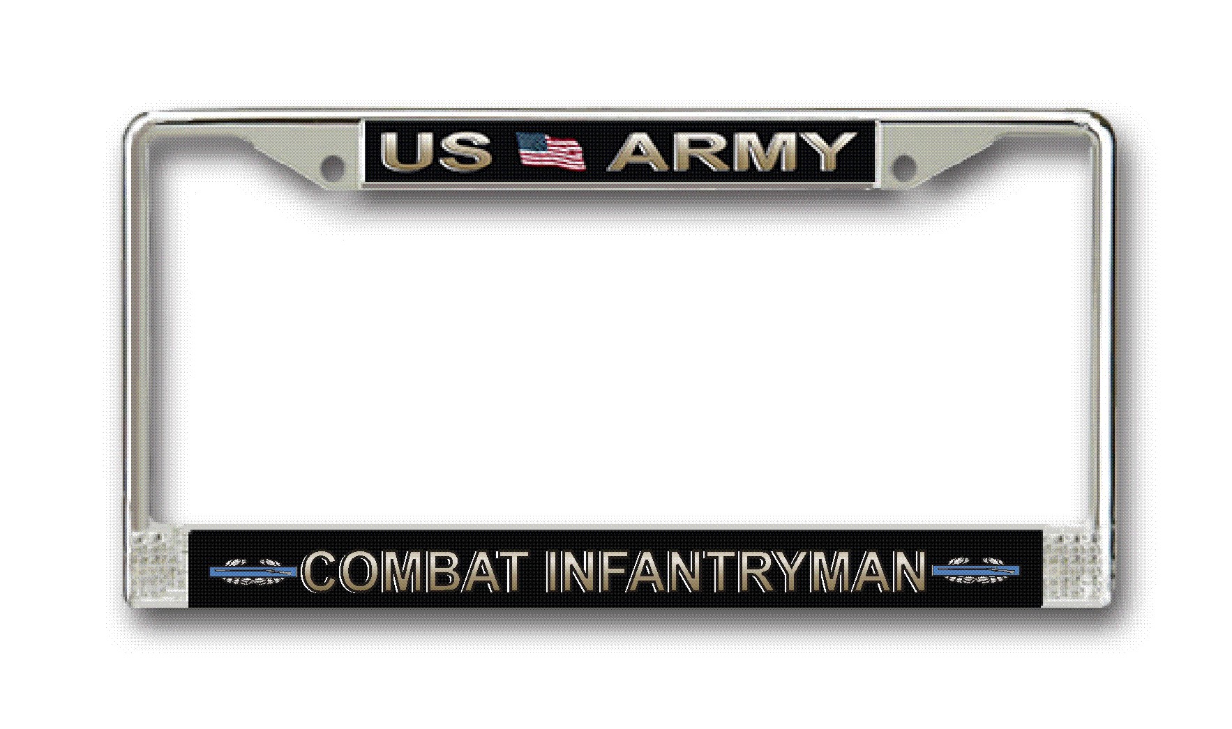 Army Combat Infantryman License Plate Frames