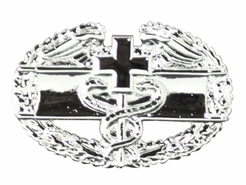 Army Combat Medical 1st Award Badge - Mirrored Finish