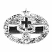 Army Combat Medical 2nd Award Badge - Mirrored Finish
