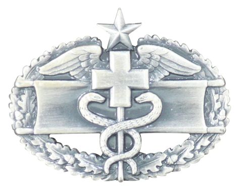 Army Combat Medical 2nd Award Badge - Oxidized Finish