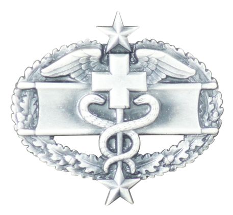 Army Combat Medical 3rd Award Badge - Oxidized Finish