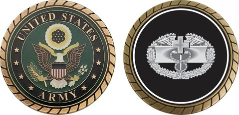 Army Combat Medical First Award Badge Challenge Coin