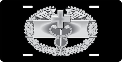 Army Combat Medical First Award Badge License Plate