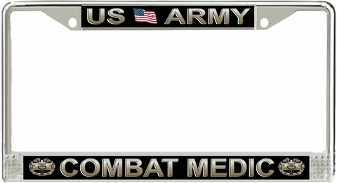 Army Combat Medic License Plate Frame