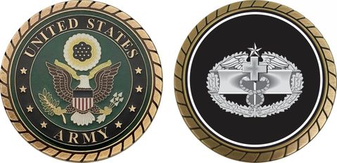 Army Combat Medical Second Award Badge Challenge Coin
