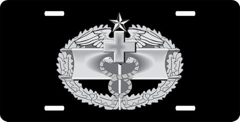 Army Combat Medical Second Award Badge License Plate