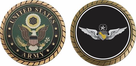 Army Command Astronaut Wings Challenge Coin