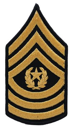 Army Command Sergeant Major Chevron Patch (Pair)