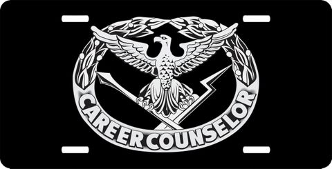 Army Counselor Badge  License Plate