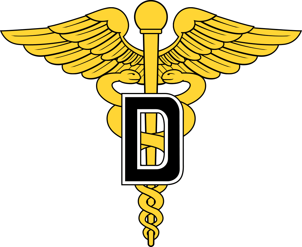 Army Dental Corps Vinyl Transfer Decal