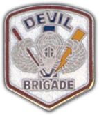 Army Devil Brigade Lapel Hat Pin
