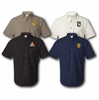Army Division Insignia Button Down Shirts Thumbnail Illustration