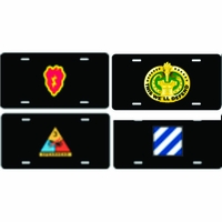 U.S. Army License Plates Thumbnail Illustration
