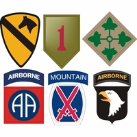 Army Division Vinyl Transfer Decals Thumbnail Illustration