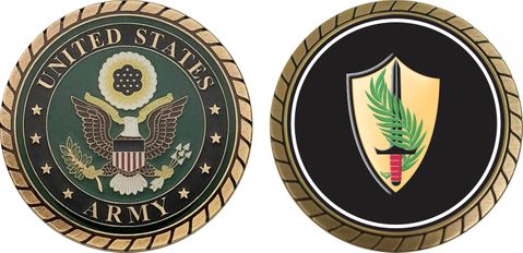 Army Element Central Command Patch Challenge Coin