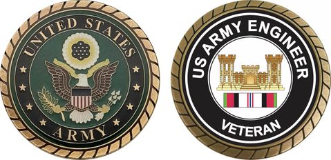 Army Engineer Corps Afghanistan Challenge Coin