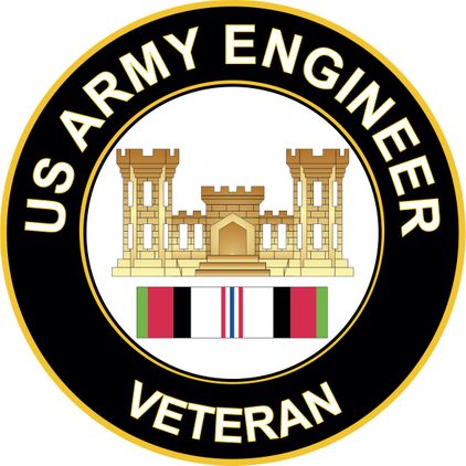 Army Engineer Corps Afghanistan Decal