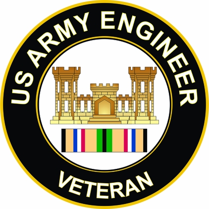 Army Engineer Gulf War Veteran Decal
