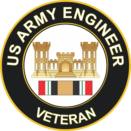 Army Engineer Iraq Veteran Decal