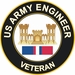 Army Engineer Kosovo Veteran Decal