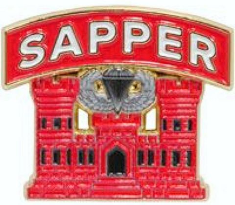 Army Engineer Sapper Lapel Hat Pin