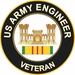 Army Engineer Vietnam Veteran Sticker