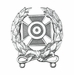 Army Expert Shooting Badge - Oxidized Finish