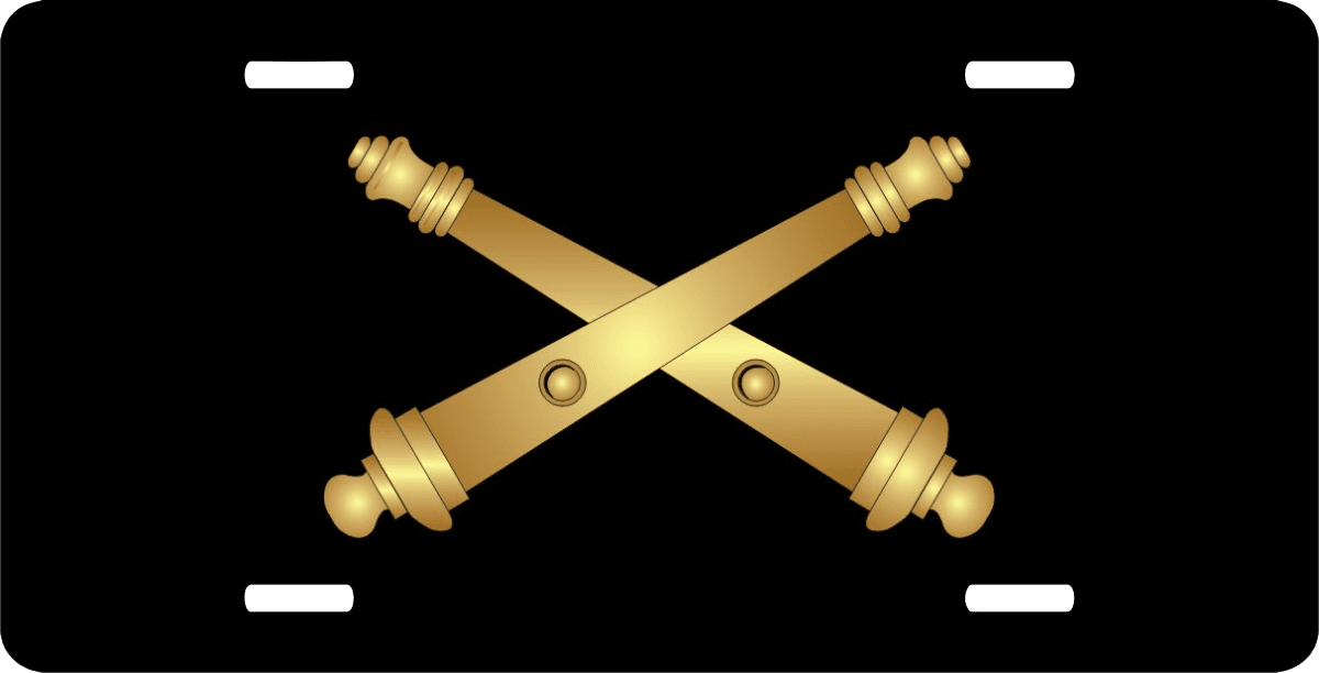 Army Field Artillery License Plate