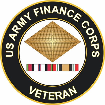 Army Finance Corps Afghanistan and Iraq Decal