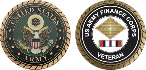 Army Finance Corps Afghanistan Challenge Coin